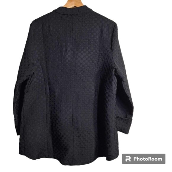 Habitat Viscose Blend Black Blazer Jacket Size Large - Picture 6 of 9